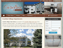 Tablet Screenshot of carefreevillageapartments.com